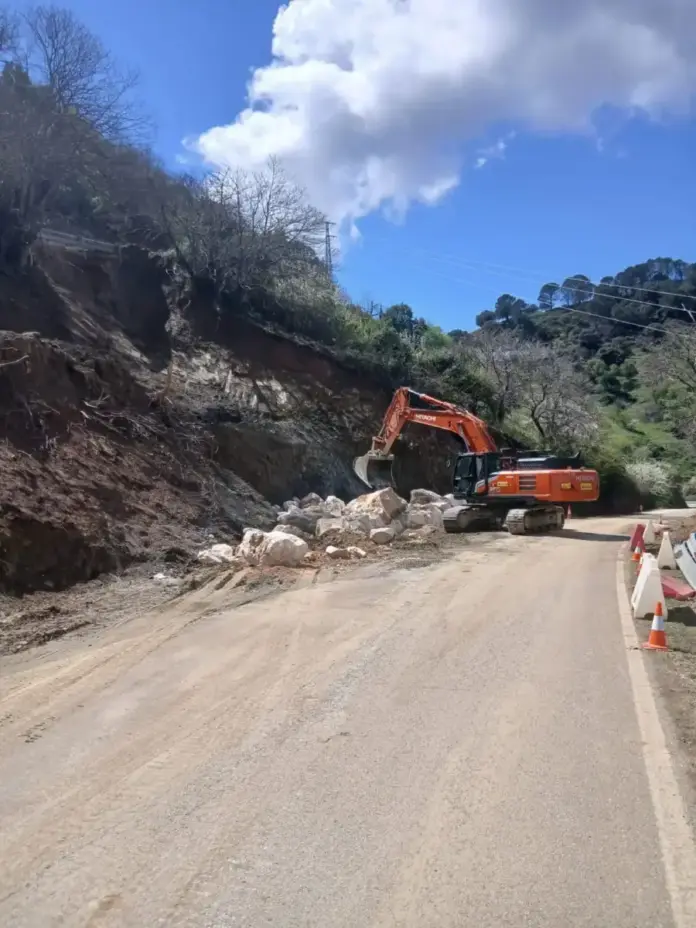 La Diputación de Málaga destina 4,2 millones a reparar 14 carreteras de la Serranía de Ronda dañadas por los temporales de febrero