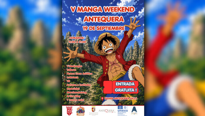 Antequera celebra el V Manga Weekend el 19 de septiembre con diez horas de programación