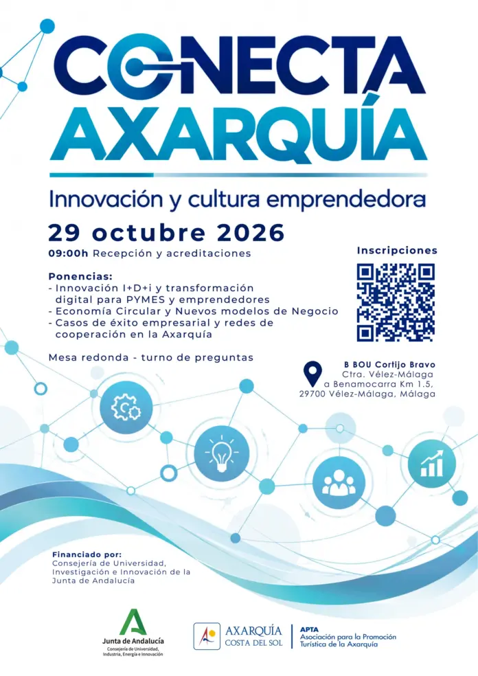 La APTA reúne el 29 de octubre en Vélez-Málaga a empresarios de la Axarquía en una jornada gratuita