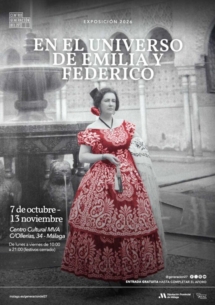 Málaga expone la relación de Emilia Llanos y Lorca hasta el 13 de noviembre