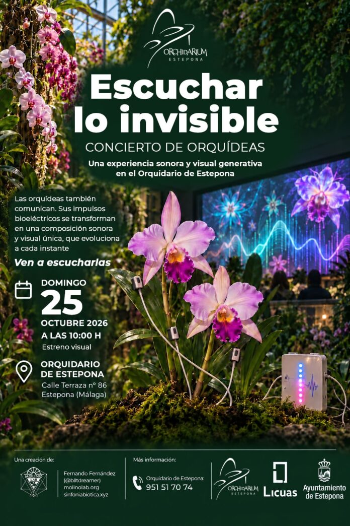 Música generada por las orquídeas en Estepona